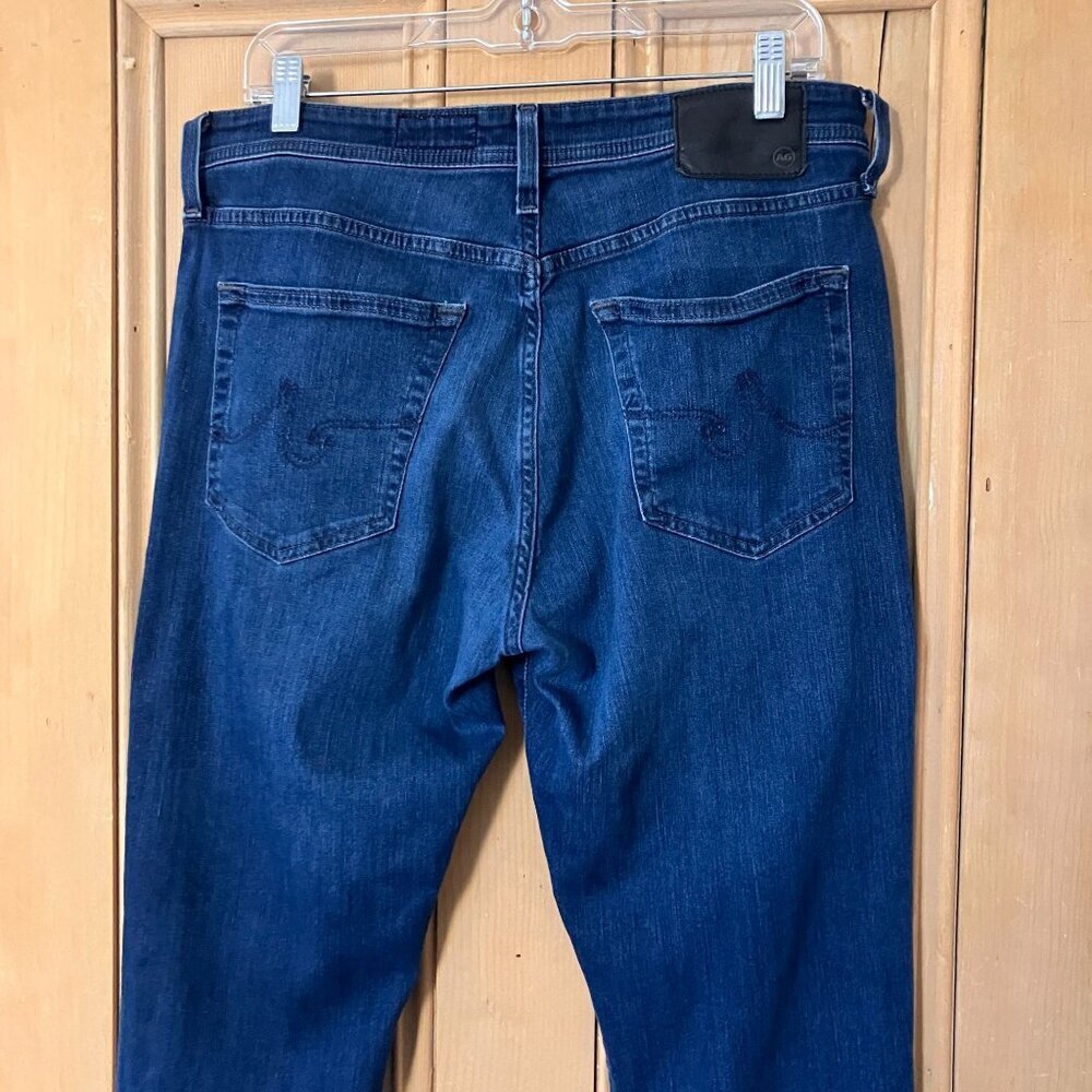 AG Mens Adriano Goldschmied CROP Everett Slim Straight Jeans 33x28 Blue AN EXC - Picture 9 of 12